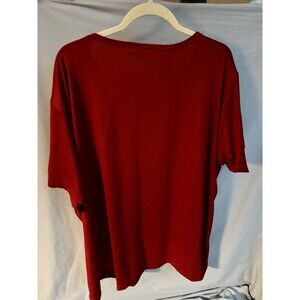red short sleeve shirt women Plus Size